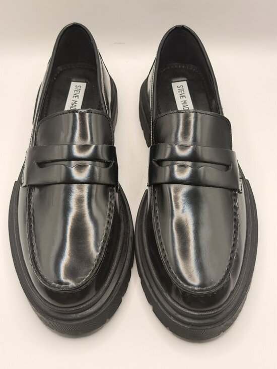 Steve Madden Men\'s Zeb Black Leather Penny Loafer Sz 7 main image 5